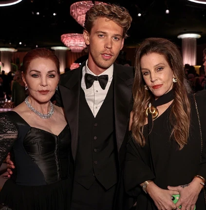 Lisa Marie Presley y la última foto en los Globos de Oro 2023 junto a su madre