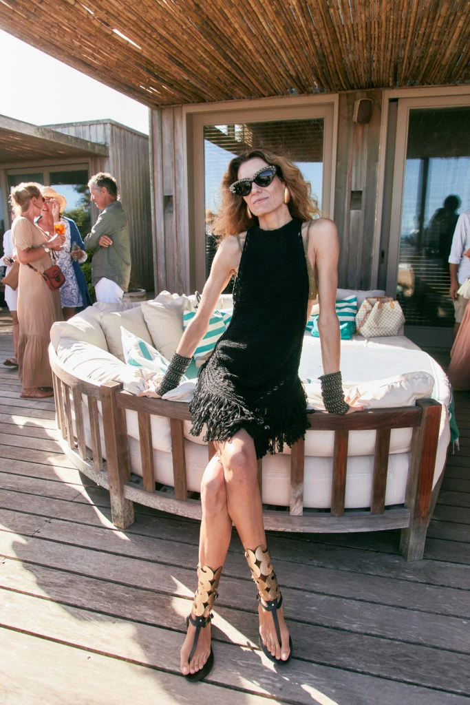 Cata Swinburn en el almuerzo de Piccolo Banfi en Punta del Este