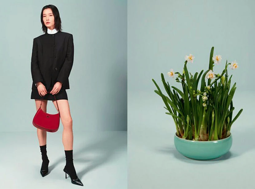 PRADA presentó su campaña Memories of Beauty para el Año Nuevo Lunar 2023, con el embajador de la marca y cantautor, bailarín, rapero y actor chino Cai Xukun, también conocido como Kun, la actriz Chunxia, ​​el actor Bai Yufan y la supermodelo y actriz Du Juan.