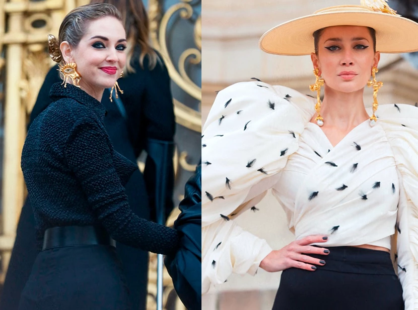 vidriera desfile Schiaparelli