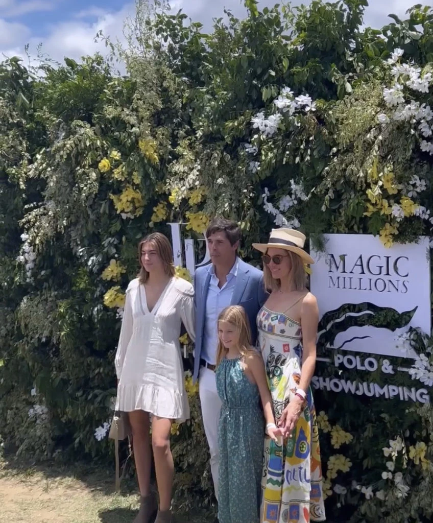 Delfina Blaquier, Nacho Figueras y sus hijas en Australia. Foto: Instagram.