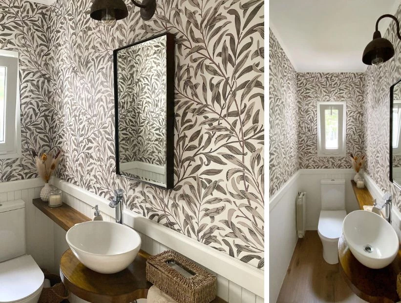 El antes y después de un toilette que se convirtió en un espacio soñado