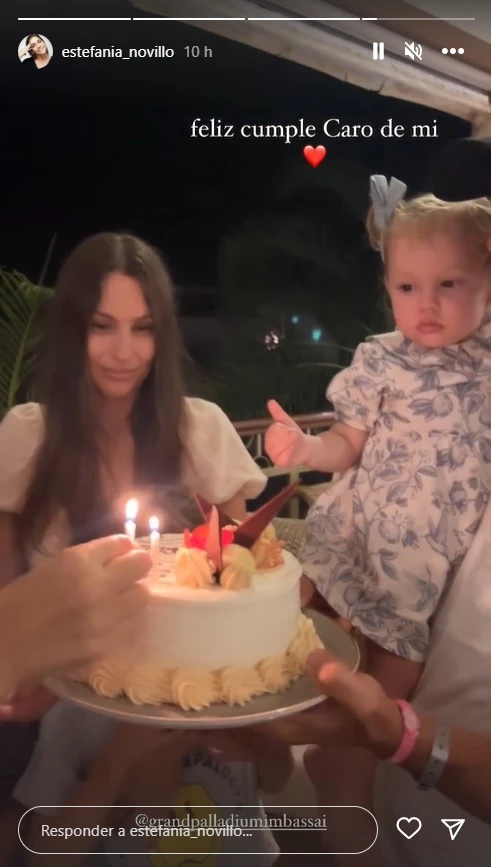 El festejo de cumpleaños de Pampita
