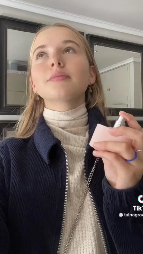 El look canchero de Taína en Madrid. Foto: TikTok.