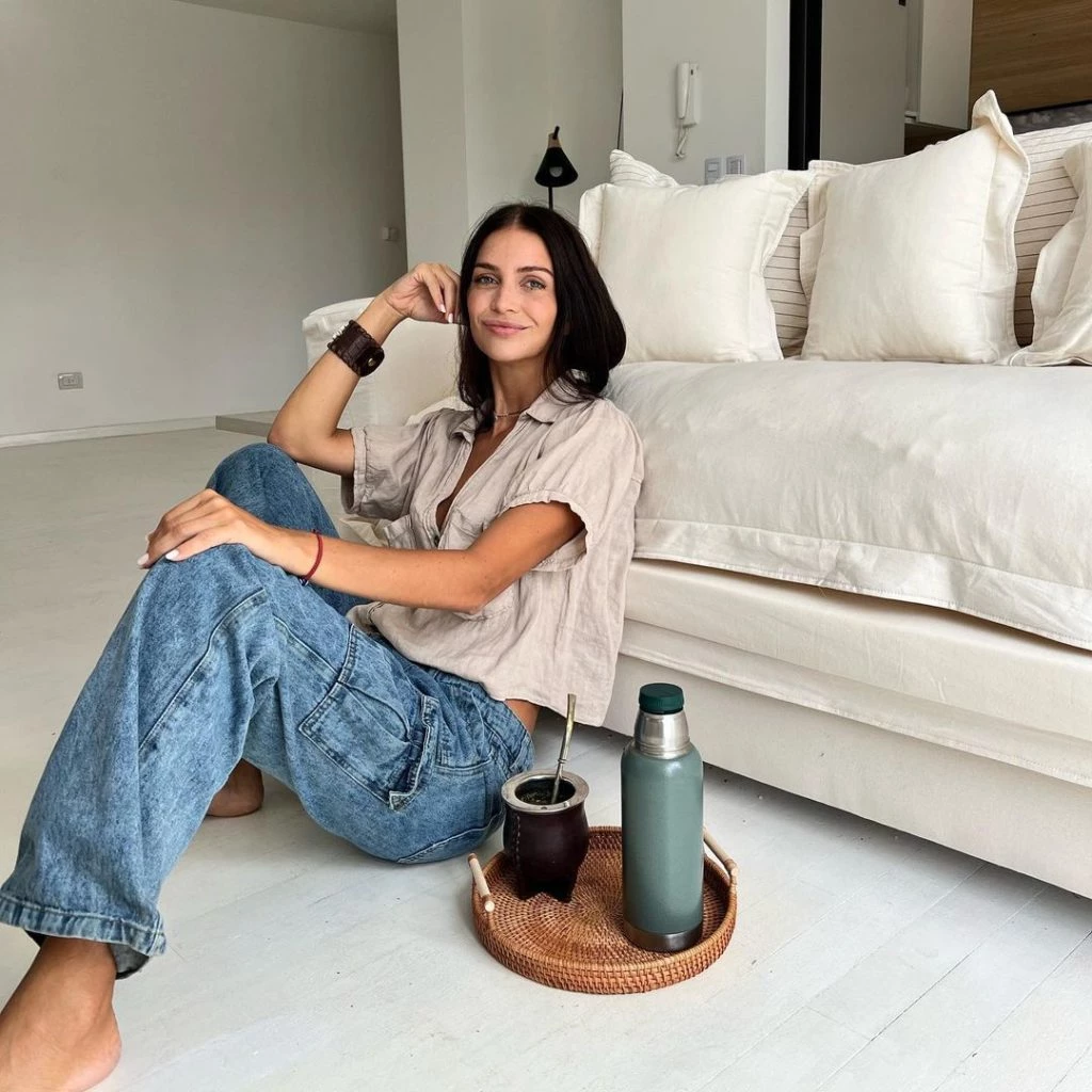 El look casual de Zaira Nara para estar en su casa