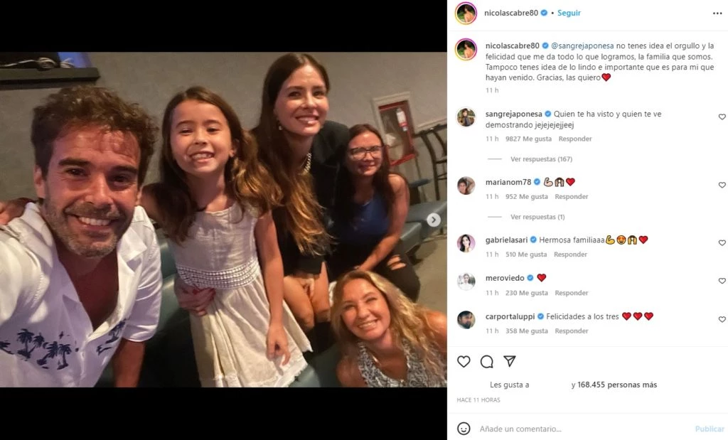 El posteo de Nico Cabré dedicado a la China Suárez