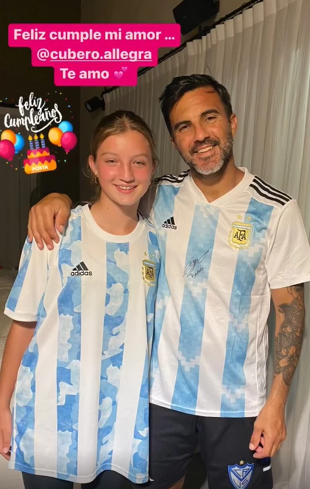 Fabián Cubero le dedicó un posteo a su hija Allegra por su cumpleaños