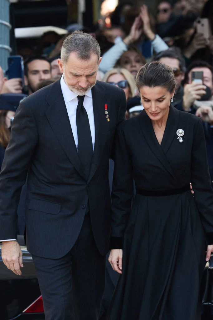 Los reyes de España en funeral de Constantino