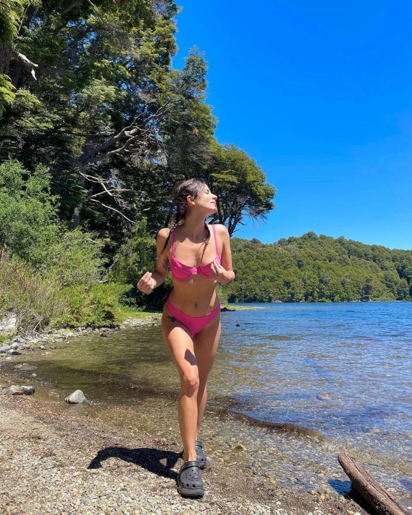 Gimena Accardi de vacaciones en el Sur