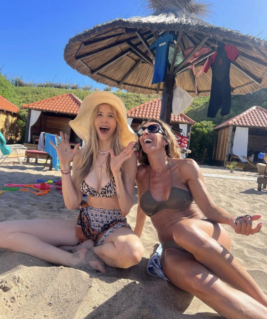 Guillermina Valdés lució un bikini de animal print en Mar del Plata. Foto: Instagram.