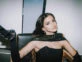 La China Suárez lució un look gótico chic para acompañar a Rusherking al estreno de su nuevo video. Foto: Instagram