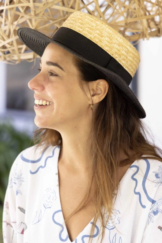 Valentina Karnoubi en su casa de Laguna Blanca en Punta del Este