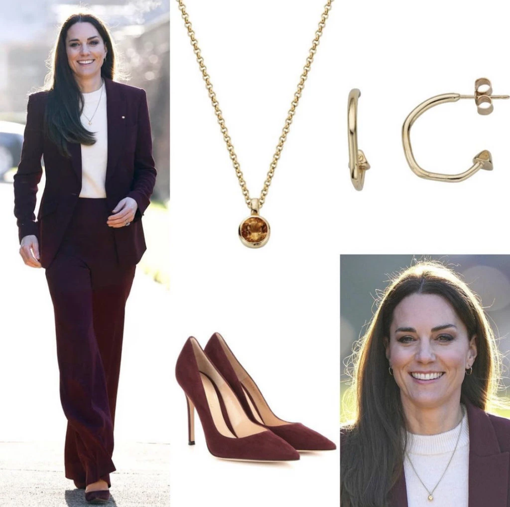 Kate Middleton usó un traje sastre muy trendy