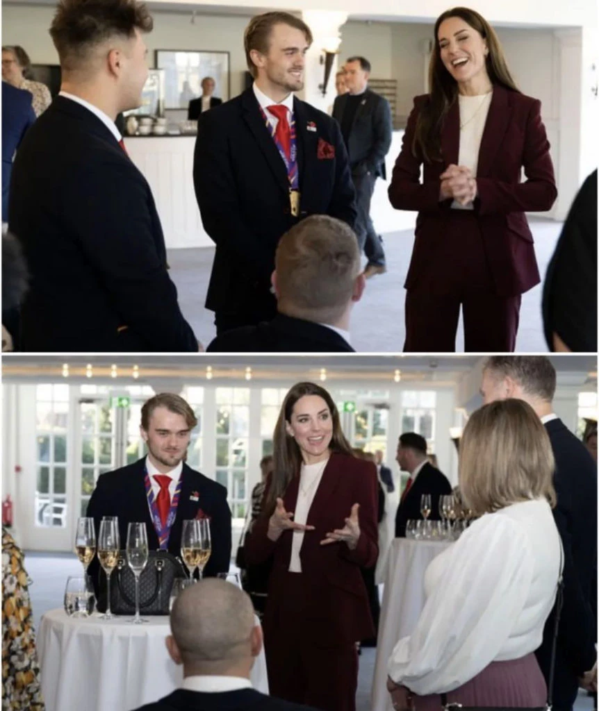 Kate Middleton usó un traje sastre muy trendy. Foto: Instagram.