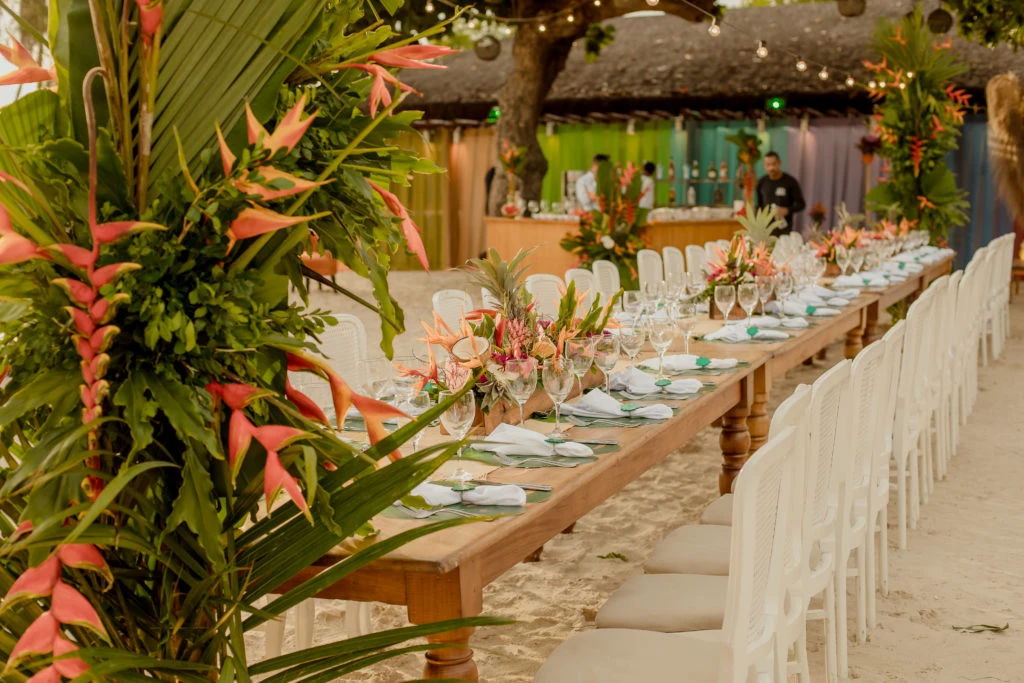 La decoración del festejo de cumpleaños de Pampita