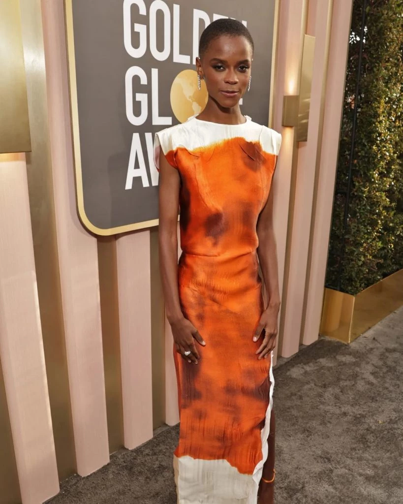 Letitia Wright en los Gobos de Oro 2023