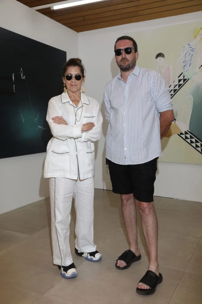 María Casado y Gonzalo Beccar Varela de la galería María Casado en la novena edición de la feria internacional Este Arte