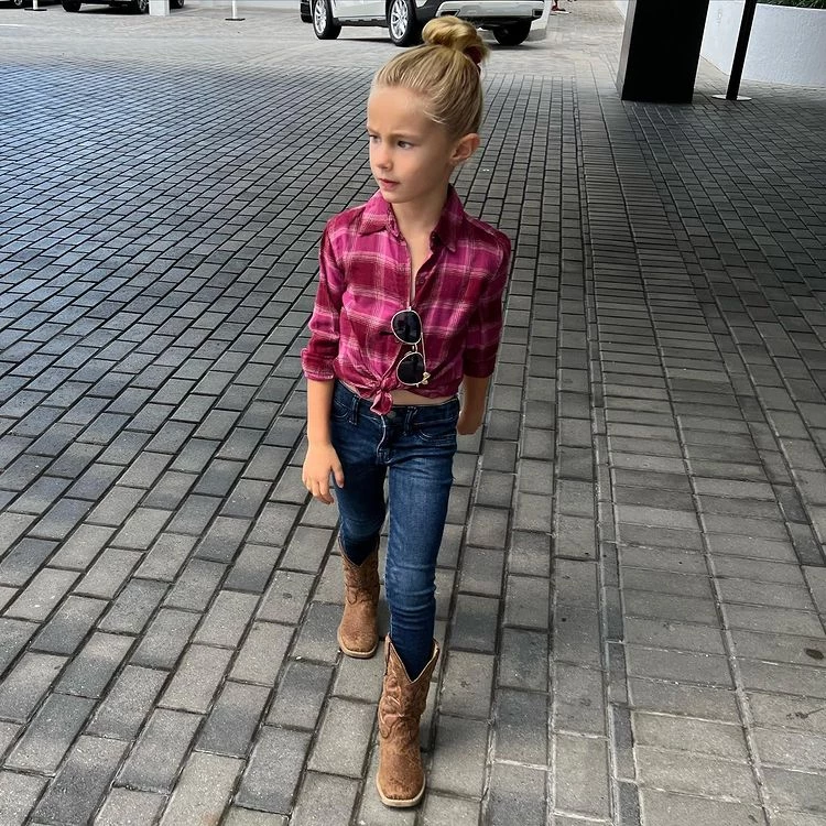 Matilda Salazar lució un tierno look