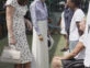 Meghan Markle y Kate Middleton en un partido de tenis cuando todavía se hablaban. Foto: Pinterest.