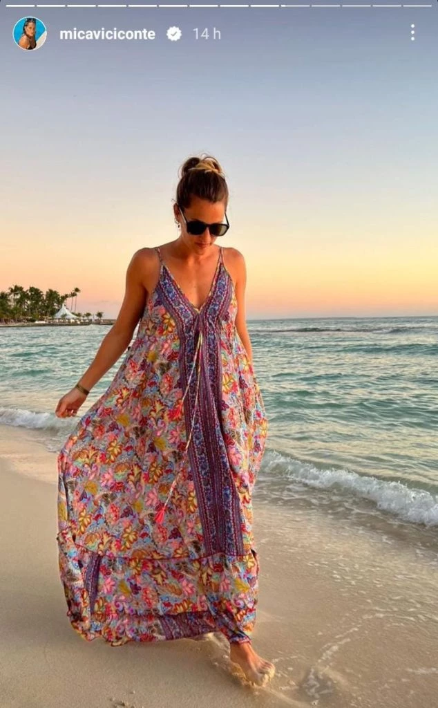 Mica Viciconte mostró su look perfecto para un día de playa