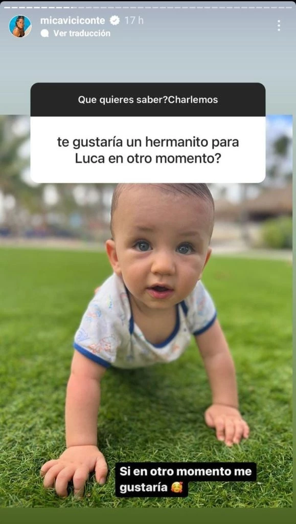 Mica Viciconte reveló que quiere tener otro hijo con Fabián Cubero