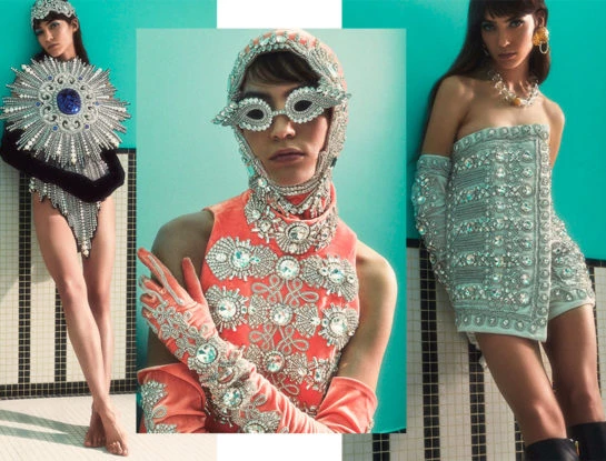 Brillos y esplendor retro para la nueva colección de Balmain