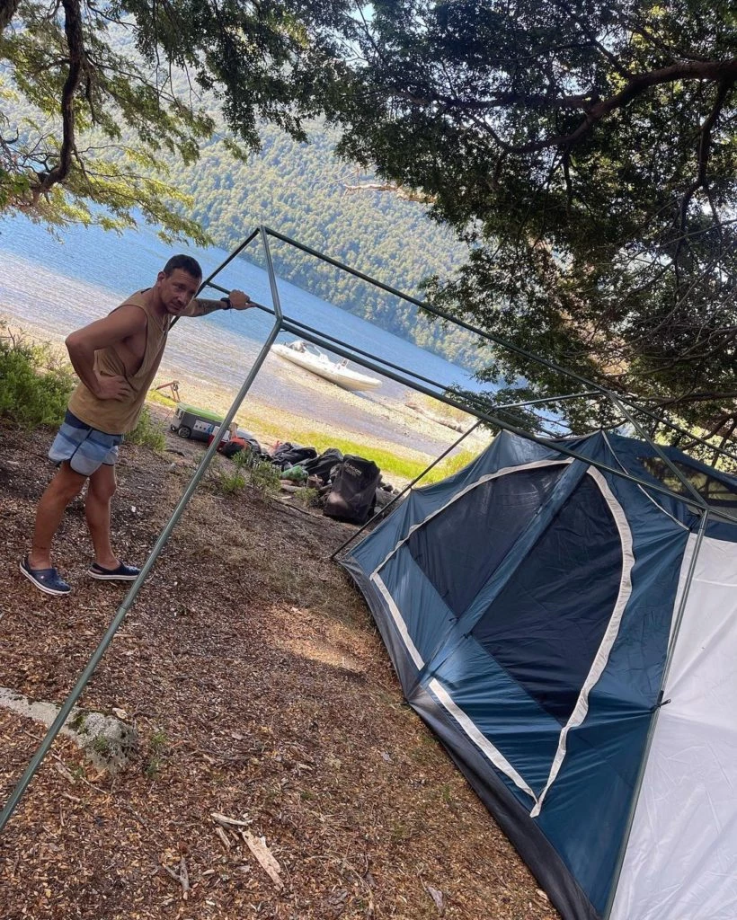 Nico Vázquez de vacaciones en el Sur