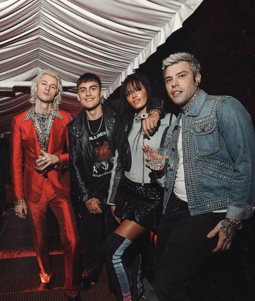 Oriana Sabatini estuvo con Paulo Dybala en la boda de Måneskin