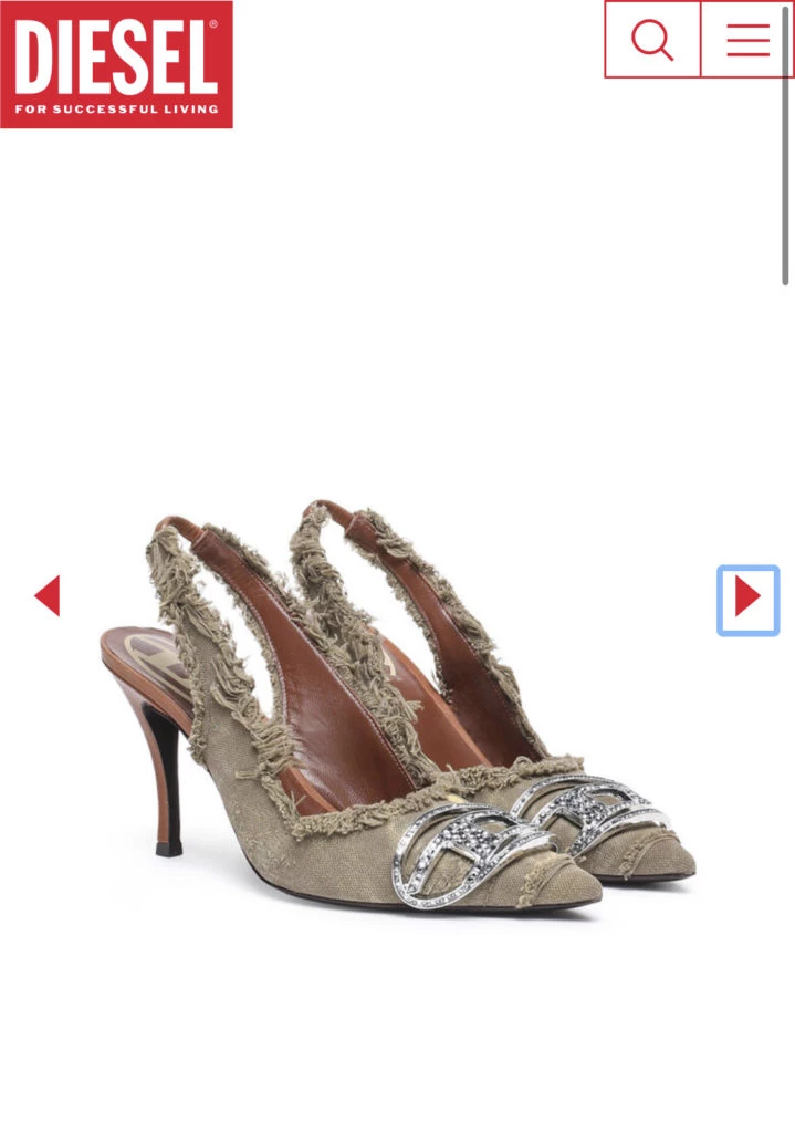 Oriana Sabatini lució unos lujosos zapatos de Diesel. Foto: web.