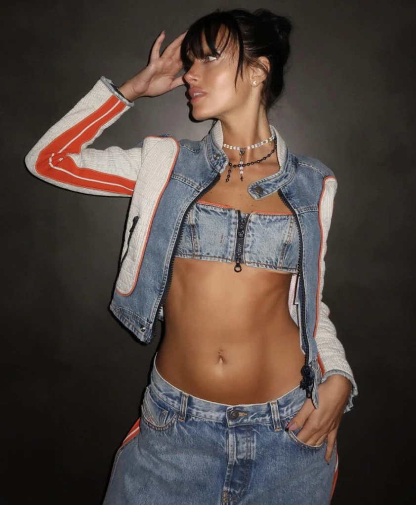 Oriana Sabatini y su look noventoso. Foto: Instagram.