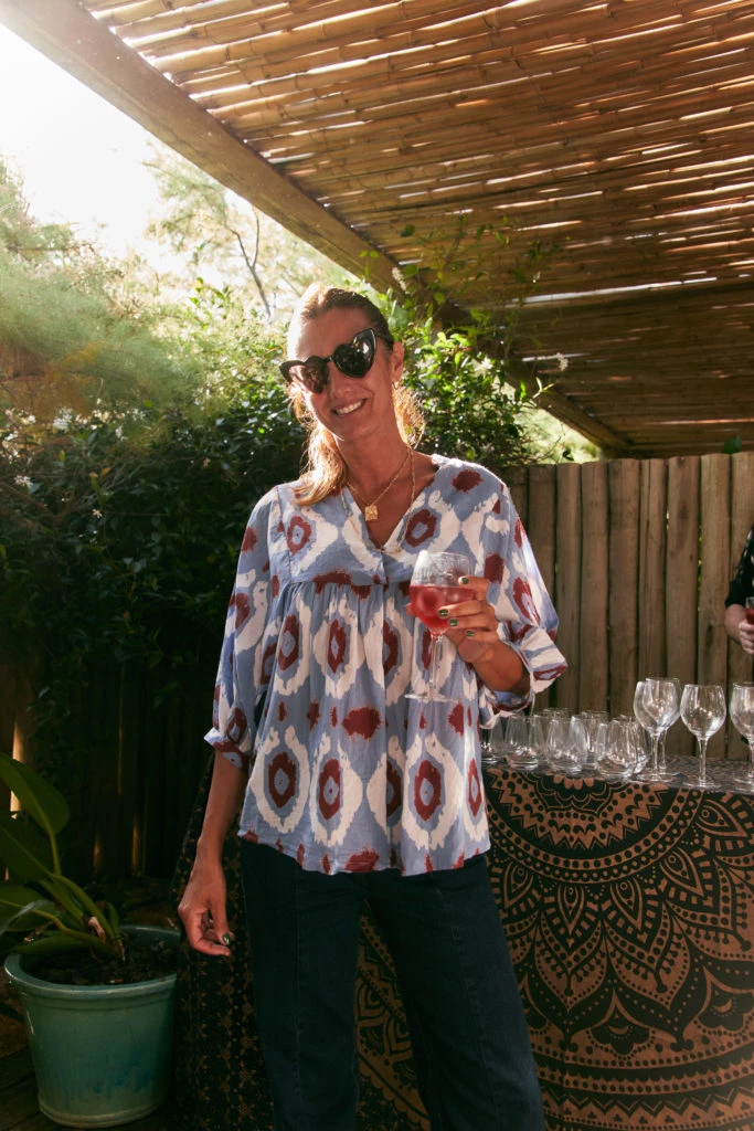 Paula Lattes en el almuerzo de Piccolo Banfi en Punta del Este