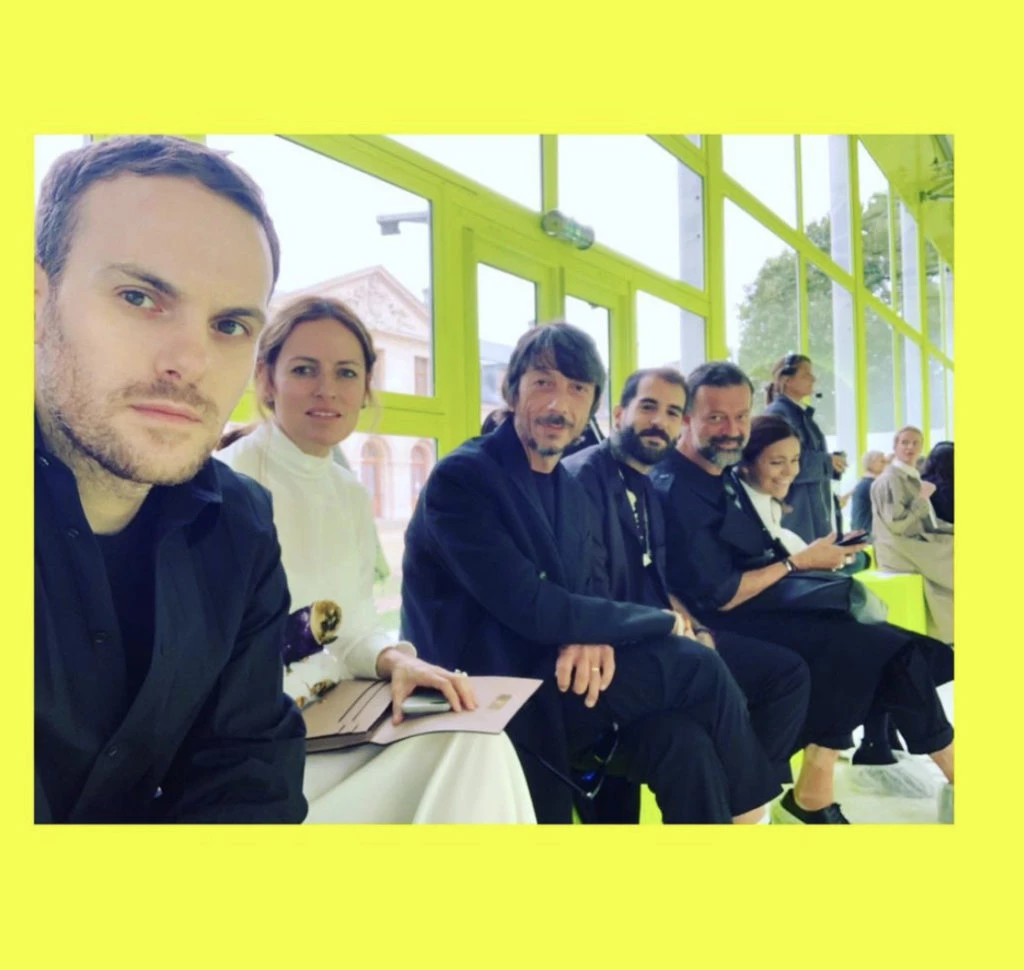 Sabato de Sarno y el equipo de Valentino. Foto: Instagram.