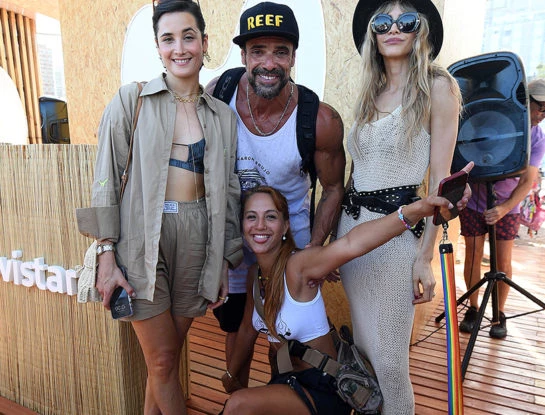 Vidriera: de Guillermina Valdés a Flor Torrente, los looks en colores neutros que las famosas llevaron a un evento de playa