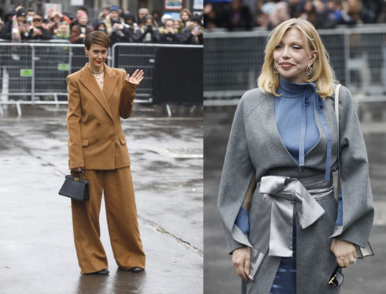 Vidriera: de Sarah Paulson a Courtney Love, las tendencias del invierno 2023 en los looks de las invitadas al desfile de Fendi