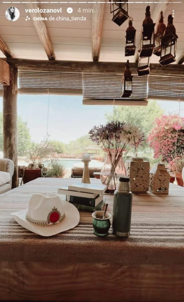 Vero Lozano mostró su galería estilo rústica