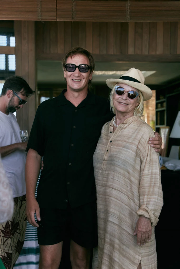 Vicente Grondona y Vicky Aguirre en el almuerzo de Piccolo Banfi en Punta del Este