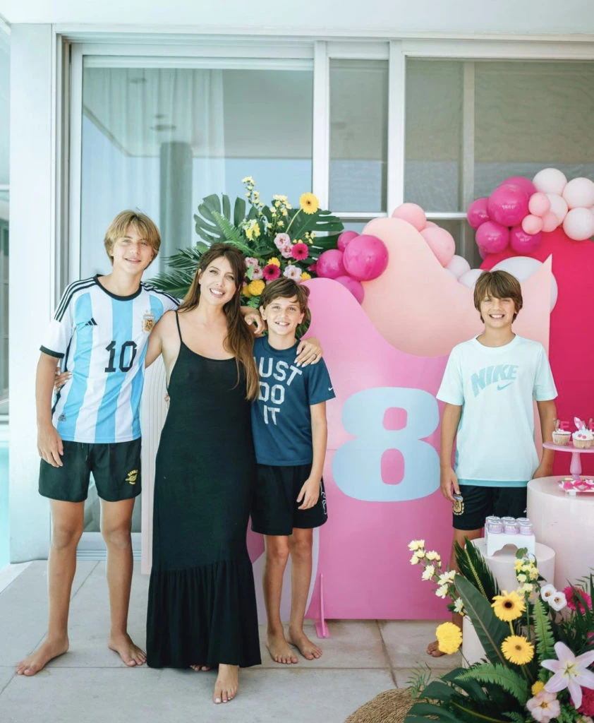 Wanda Nara en el cumpleaños de Francesca