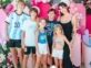 Wanda Nara junto a sus hijos en el cumpleaños de Francesca