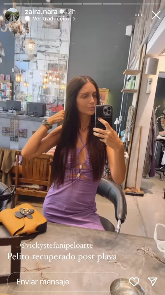 Zaira Nara usó el vestido perfecto para el verano. Foto: Instagram.