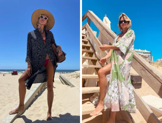 Así llegan las famosas a la playa