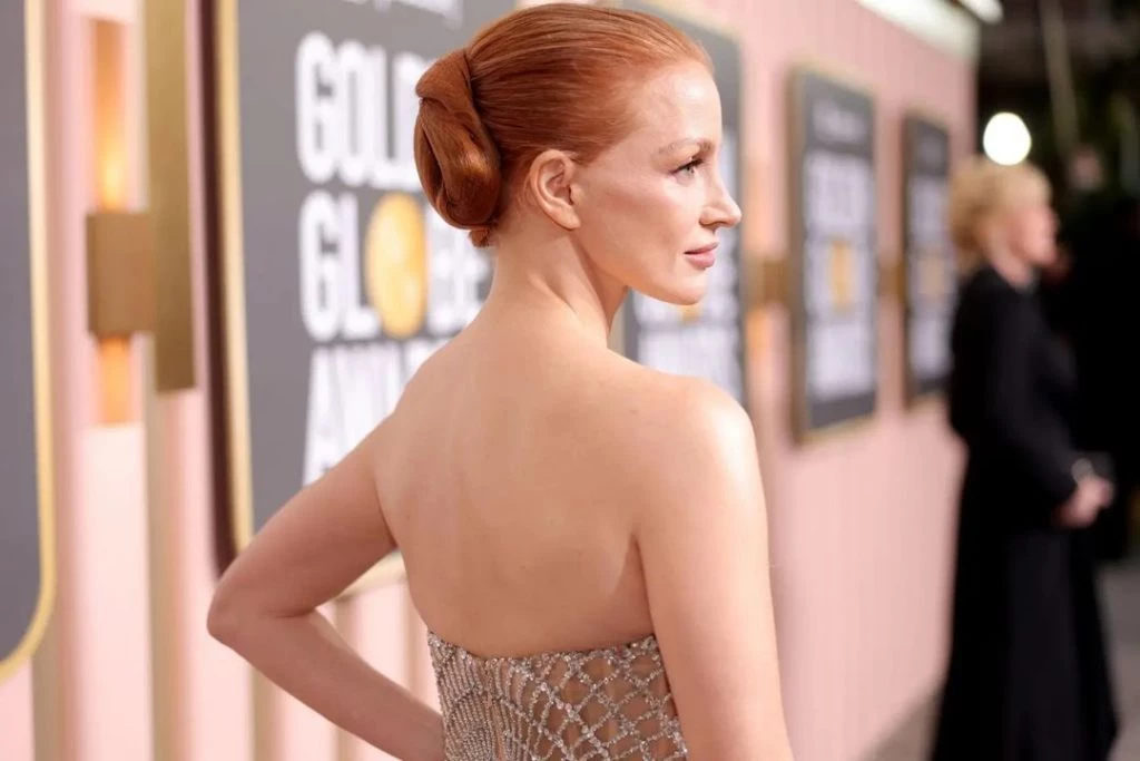 Jessica Chastain en los Globos de Oro