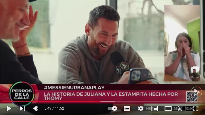 la estampita de leo messi 