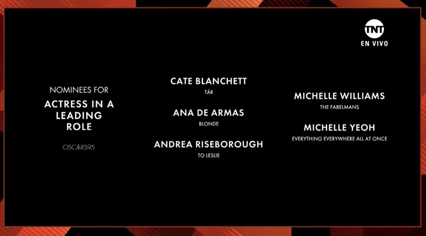 nominaciones mejor actriz