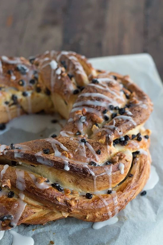 rosca de reyes trenzada