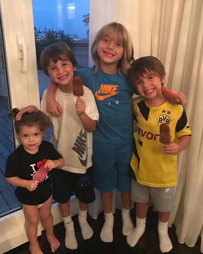 Wanda Nara con hijos