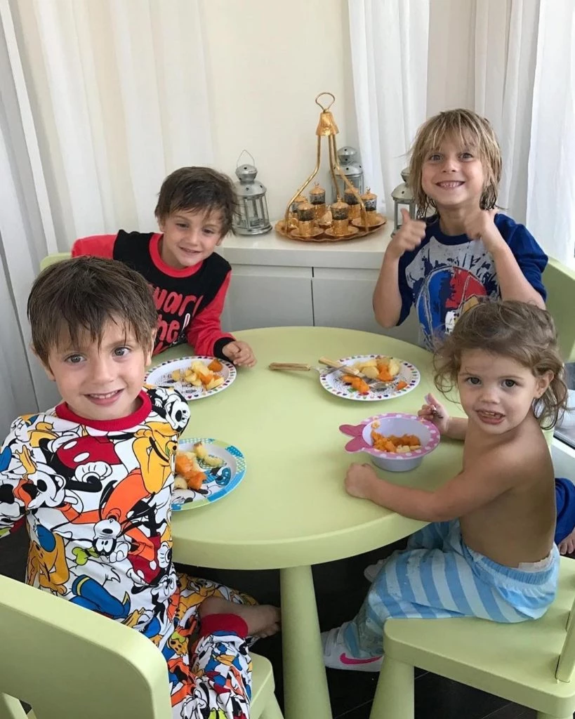 Wanda Nara con hijos