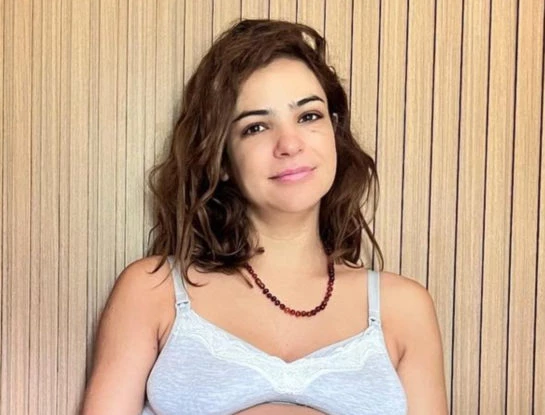 Agustina Cherri mostró el crecimiento de su hijo Bono a un mes de su nacimiento