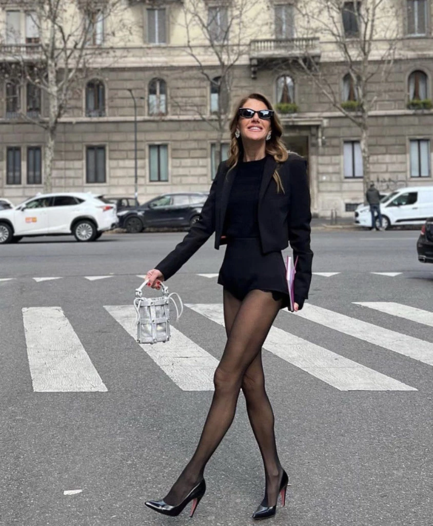Anna Dello Russo llevó el no pants en las calles de Milán. Foto: Instagram.