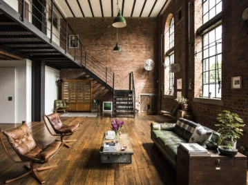 Así se transformó una antigua fábrica en un loft con espíritu vintage