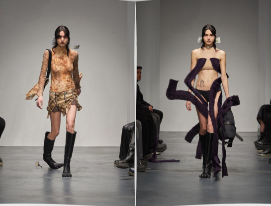 Ropa y zapatos que se rompen sobre la pasarela: este fue el desfile más original de la Semana de la Moda de Milán